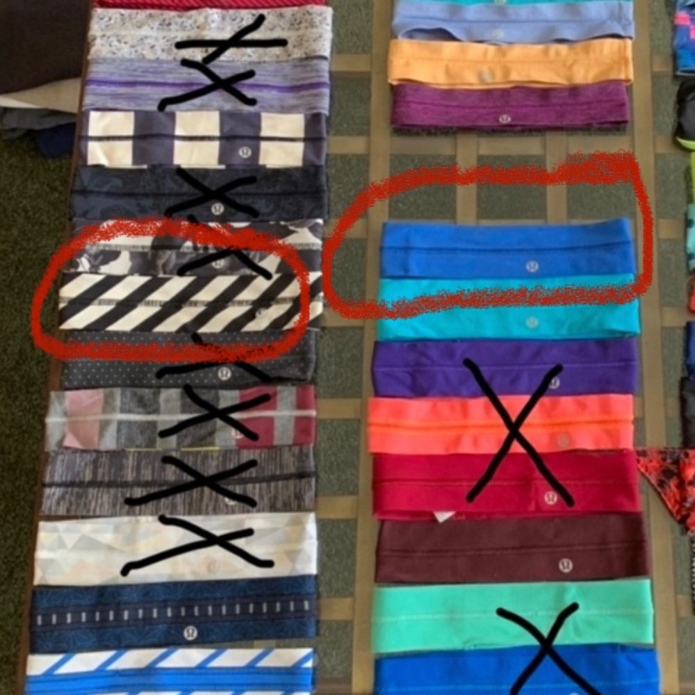 Two lululemon headbands